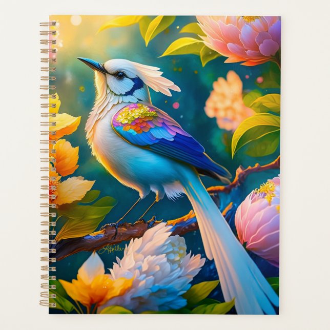 Agenda Rainbow Winged Jay Fantasy Bird (Frente)