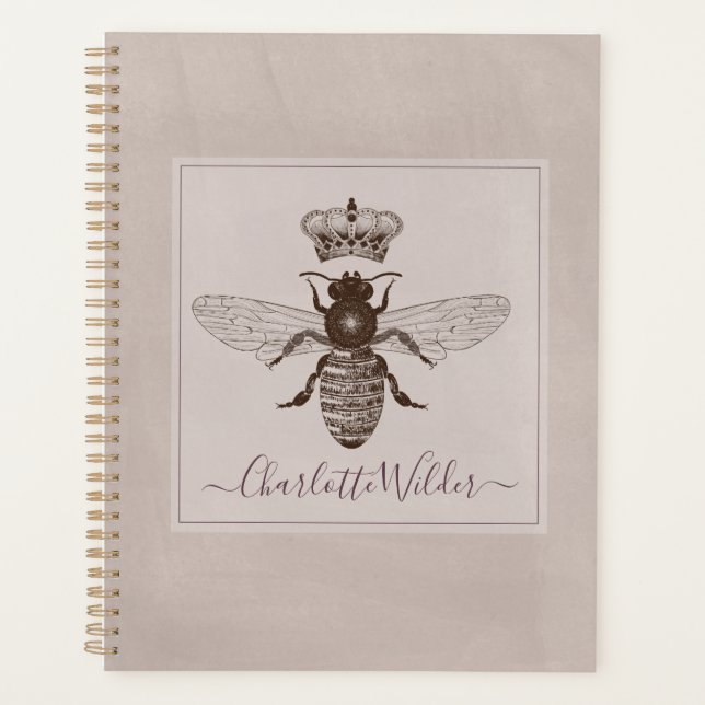 Agenda Rainha Abelha E Senha Coroa (Frente)