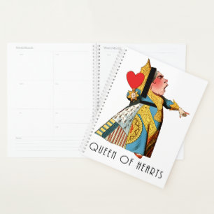 Agenda Rainha de Copas Clássica Alice no País das Maravil