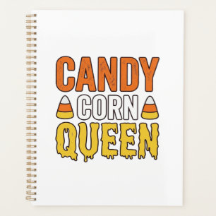 Agenda Rainha do Candy Corn Design de Camiseta Vintage de