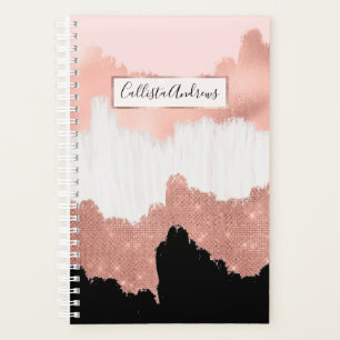 Agenda Raiz Moderna, Rosa, Rosa Dourada, Brushaft
