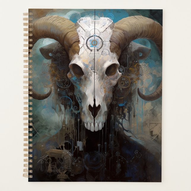 Agenda Ram Skull Surreal Fantasy Art (Frente)