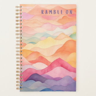 Agenda Ramble On Watercolor Planner