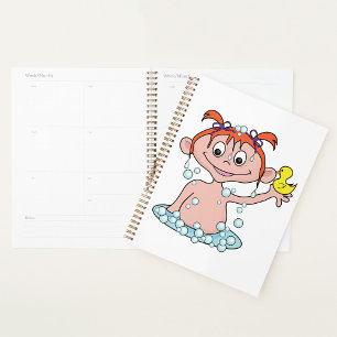 Agenda Rapariga Bath Time Divertida com Pato de Borracha 