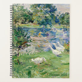 Agenda Rapariga no Barco com Geese por Berthe Morisot, Fr