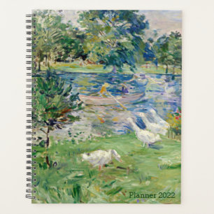 Agenda Rapariga no Barco com Geese por Berthe Morisot, Fr