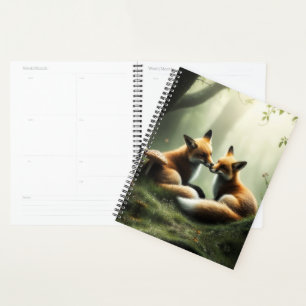 Agenda Raposa Abraça na Floresta Nebulosa