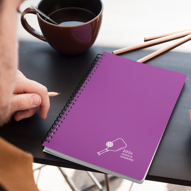 Agenda Raspberry Purple Pickleball Semanal Pessoal (Criador carregado)