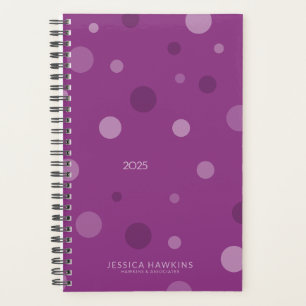 Agenda Raspberry Purple Pop Dots por Semana
