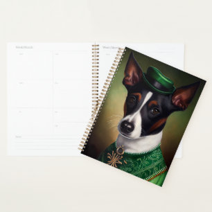 Agenda Rat Terrier Dog na Rua.