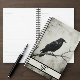Agenda Raven Art Planner - Monogrammed Organizer