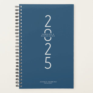 Agenda Real Azul Vertical Ano Moderno Semanal