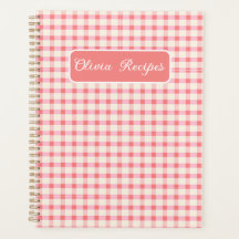 Receitas de Gingham Rosa Bege Xadrez Fofo Feminino