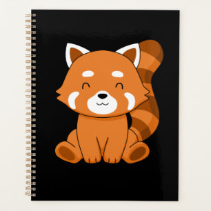 Agenda Red Panda Gift Kids Mulheres Kawaii Red Panda