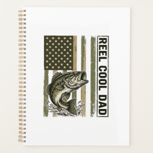 Agenda Reel Cool Dad Bass Fishing Flag Vector Design_1