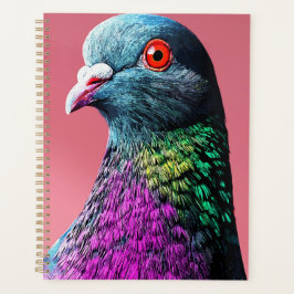Agenda Regal Pigeon Majestade Vivid Realista Bird Retrato
