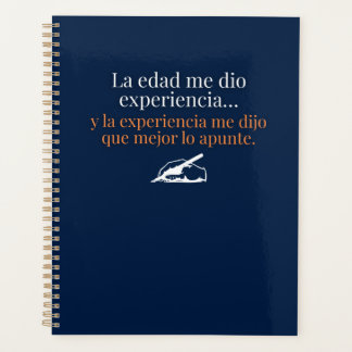 Agenda Regalo divertido en azul para gente mayor