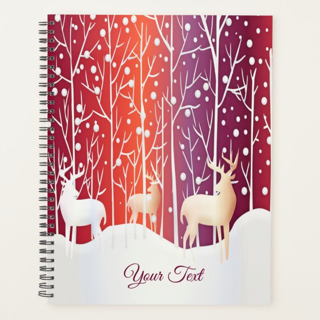 Agenda Reindeer Snowy Holiday (Frente)