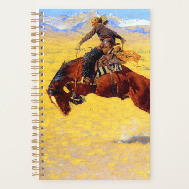 Agenda Remington Old West Horse and Cowboy (Frente)