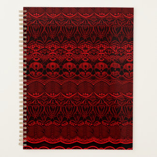 Agenda Renda Vermelha Deco