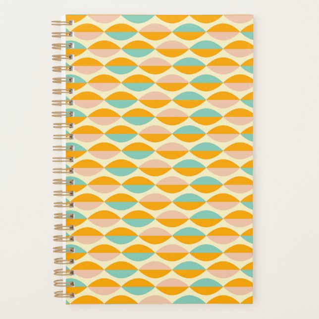 Agenda Repeating geometric pattern in beige background (Frente)