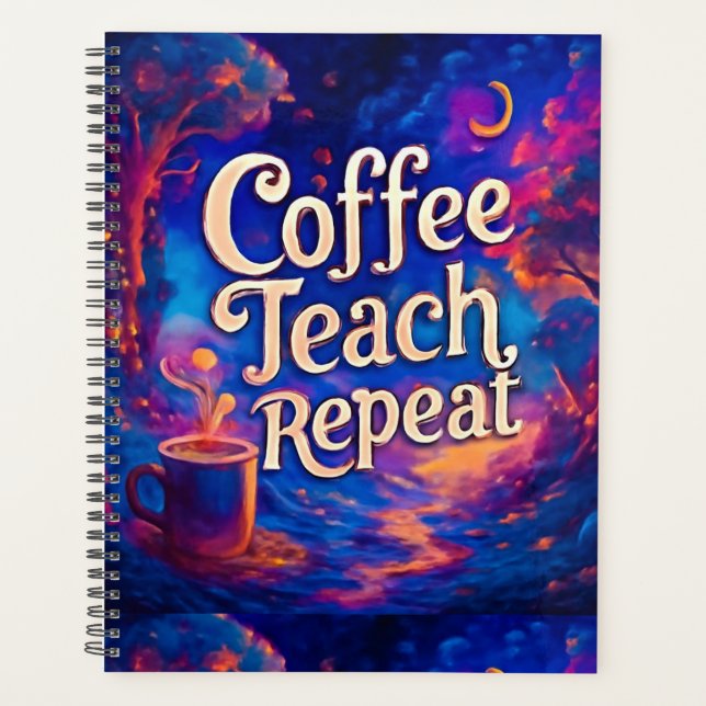 Agenda Repórter do Café - Engraçado Professor Notebo (Frente)