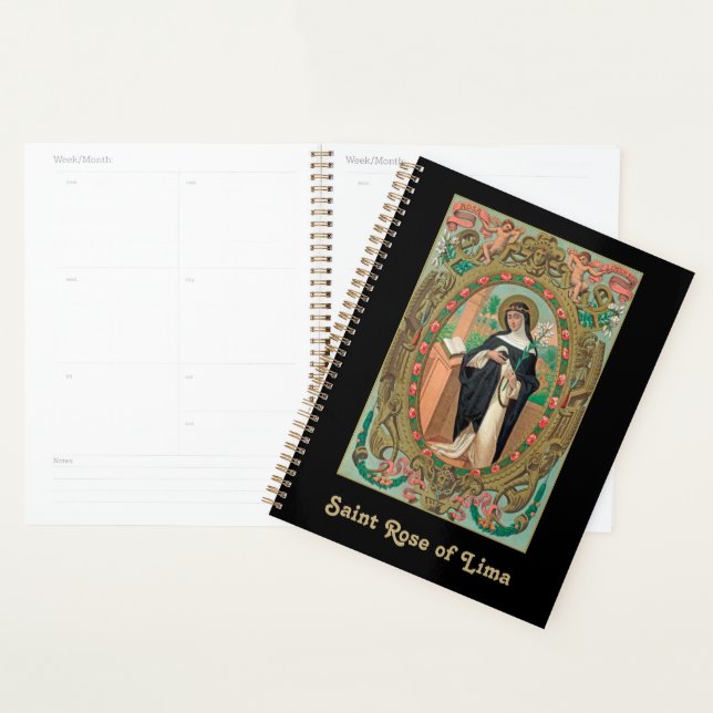 Agenda Retrato com quadro de Rua. Rosa de Lima (K 48) (Exibição)