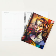 Retrato de Vidro abstrato