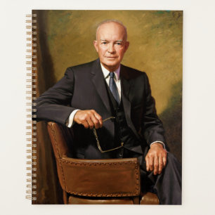 Agenda Retrato do Presidente Dwight Eisenhower na Casa Br