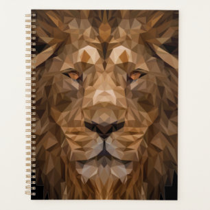 Agenda Retrato Geométrico Lion