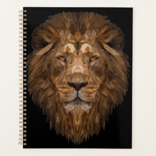 Agenda Retrato Geométrico Lion