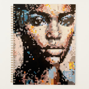 Agenda Retrato pixelizado expressivo