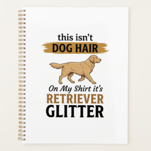 Agenda Retriever Brilho Amante de Cão Engraçado Design Vi