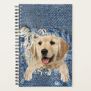 Agenda Retriever de ouro no Buraco Denim