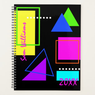 AGENDA RETRO GRÁFICO DE VINTAGEM GRÁFICA DE TRENDY BOLD D