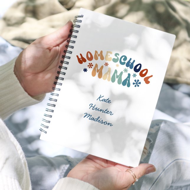 Agenda Retro Homeschool Mãe Personalizada (Criador carregado)