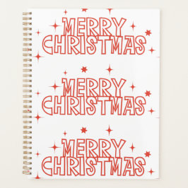 Agenda Retro Merry Christmas Typography