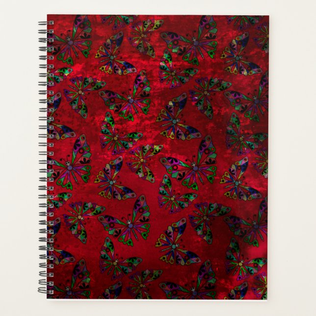 Agenda Retrô perfeito para crianças vintage com abstrato  (Frente)