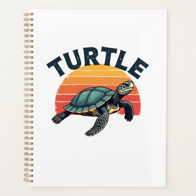 Agenda Retro Turtle T-Shirt (Frente)