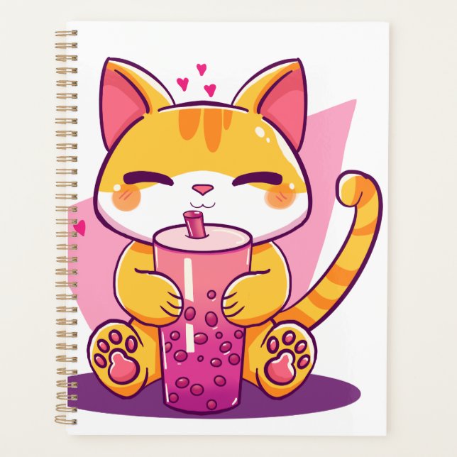 Agenda Retro Vintage Cat (Frente)