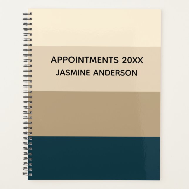 Agenda Retrorização Moderna Chic 2024 Semanal Mensal (Frente)