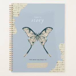 Agenda Revista estética vintage de mariposa e álbum de re