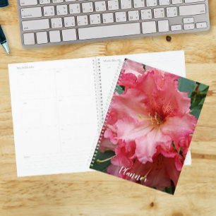 Agenda Rhododendron Rosa Floral em Flor