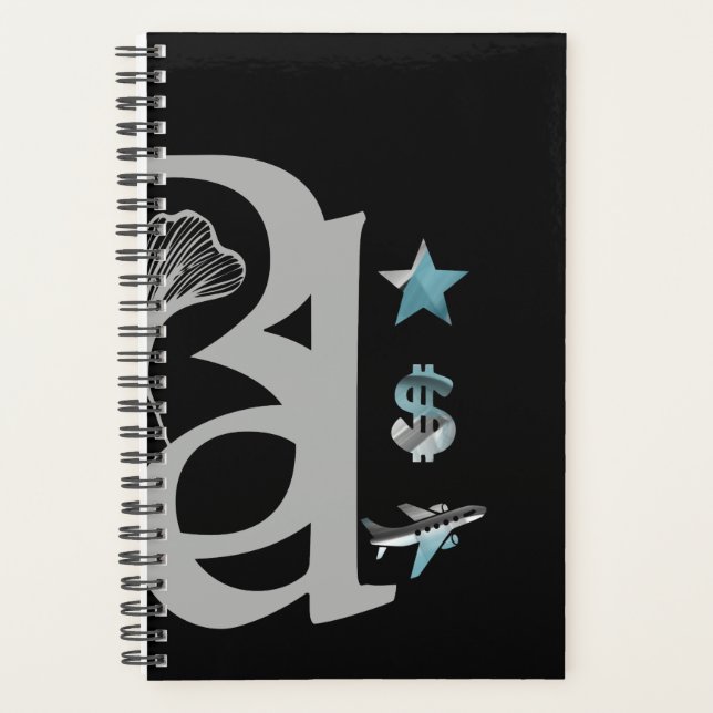 Agenda RICH Planner Trend Abstrato Blue Ocean (Frente)