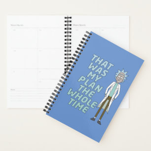 Agenda RICK E MORTY™ Esse Era O Meu Plano O Tempo Tod