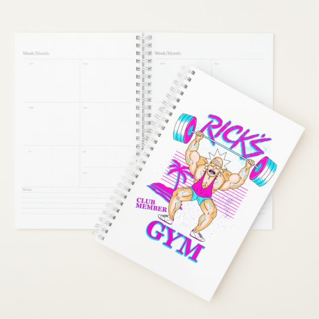 Agenda RICK E MORTY™ | Membro do Clube de Gym Rick (Exibição)