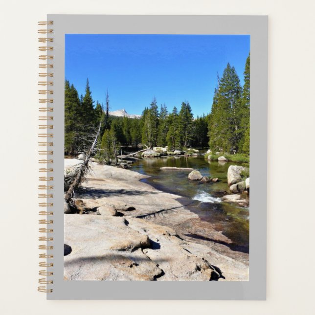 Agenda Rio Tuolumne com Pico Catedral, Yosemite, CA (Frente)