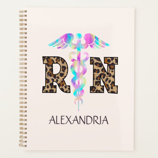 Agenda RN, Enfermeira Registrada Leopard (Frente)