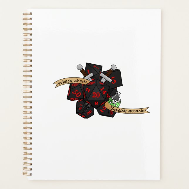 Agenda Rogue Dice Design (Frente)