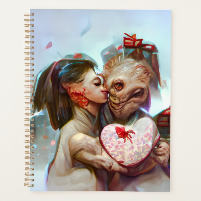 Agenda Romance Alienígena Caprichosa (Frente)